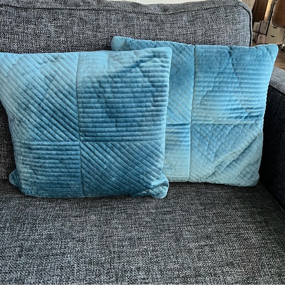 Pier 1 Imports Velvet Throw Pillows- set of 2 - Picture 1 of 11